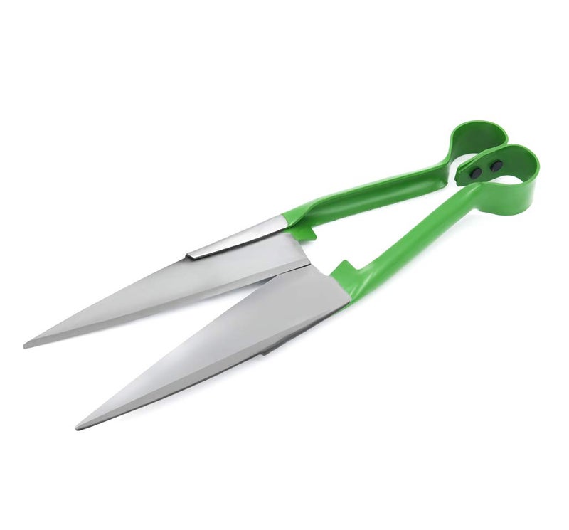 LCDCM Sheep Shear Grass Shear Alpaca Shears R Shaped Design For Large Thick-Haired Animal Grooming (Green) - Image 1